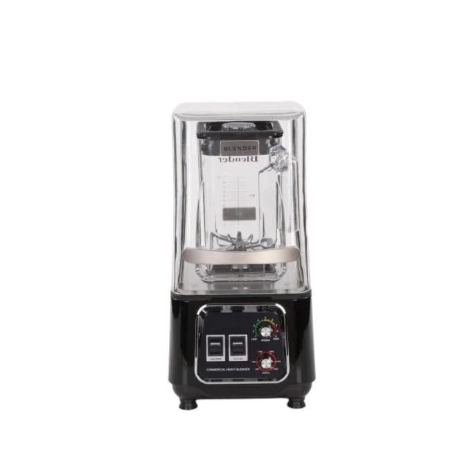 Professional Smoothie Blender, 2200W Commercial Soundproof Quiet blender with Removable Silent Shield for Crushing Ice, MilkShakes, Puree, Self-Cleaning- Black