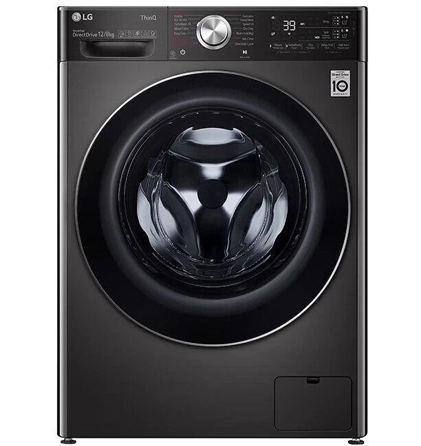 LG 12kg/8kg Front Load Washer Dryer F4V9BDP2EE – AI DD Technology, TurboWash 360, Steam+