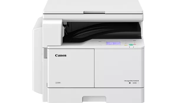 Canon Printer Photocopier IR2206; A3/A4 B/W, 3 in 1 (Print, scan and copy), Toner, 10,200 Pages ( Black & White) - White - 1 Year Warranty