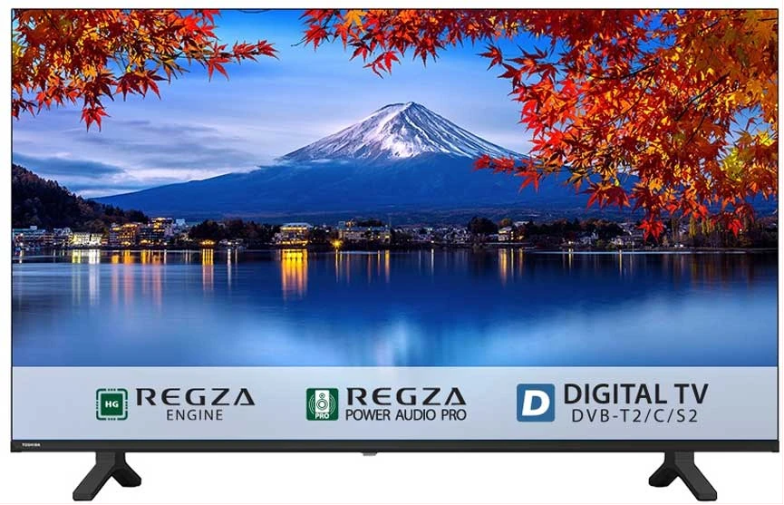 TOSHIBA 32 Inch 32S25 HD Frameless LED Digital TV, DTS Audio, HDMI, USB, Free-to-Air Receiver, Bezel Less - Black (2YRs WRTY)