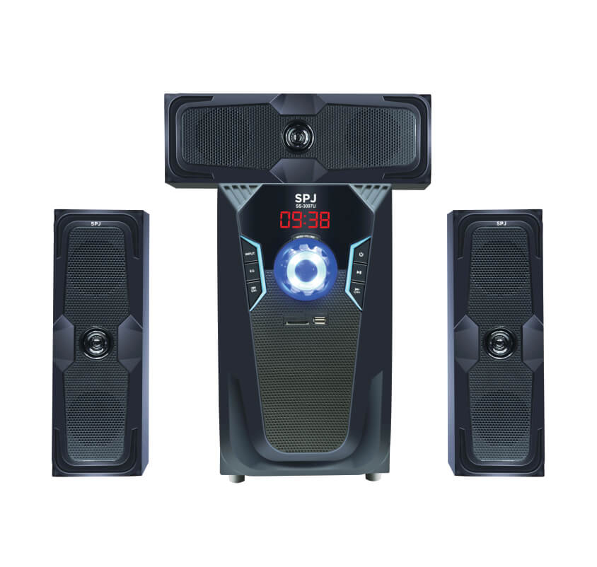 SPJ SS-3007U Multimedia Home Theater System- Black