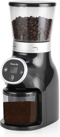 Saachi Herbs, Spices, Coffee Grinder With Digital Control Panel, Black