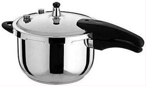 26 CM Stainless Steel Pressure Cooker With Steamer - Silver