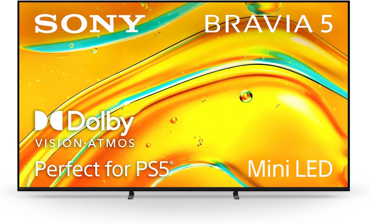 Sony BRAVIA 5 65 Inch TV, Mini LED, K-65XR50, 4K Smart Google TV, XR Processor with AI Technology,120hz Television with Dolby Vision/Atmos, Exclusive Features for PlayStation®5, 2025 Model