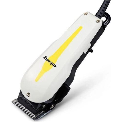 Sokany Barber Shaver Hair Cutting Machine Professional Hair Clipper - White/Black