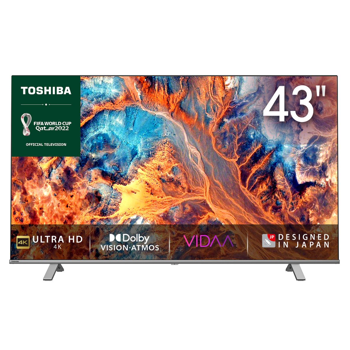 Toshiba 43-Inch 4K UHD Smart LED TV With HDR & Dolby Atmos VIDAA TV, Bluetooth, HDMI, USB, Inbuilt Free To Air Decoder – Black (2YRs WRTY)