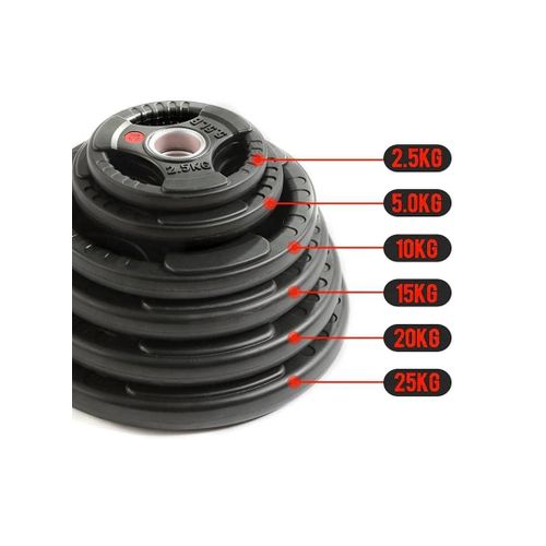 2.5Kgs 2 Piece Of Rubber Coated Hand Grip Bumper Weight Plate Discs Cast Iron Weights Plates For Barbells, Bars, Bodybuilding, Strength Training, Weightlifting Deadlifts, Bench Press Exercise Weights 