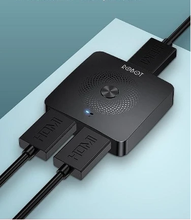 Robot HM103 HDMI Switch and Splitter 2in 1- Black
