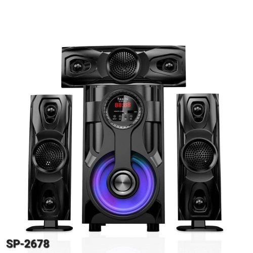 Saachi 3.1CH 10000watts AC/DC FM/BT/USB Sub Woofer System, Multi-Speaker Home Theatre System - Black