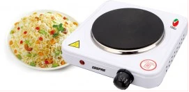 Geepas GHP32013 1000W Electric Single Hot Plate, White