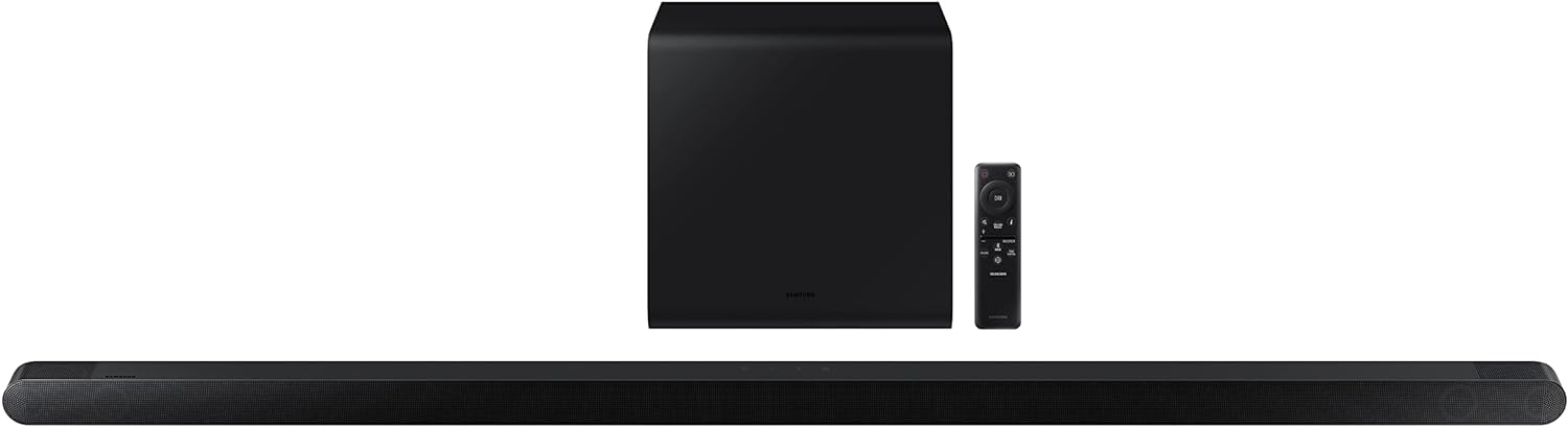 SAMSUNG HW-S800B 3.2.1ch Soundbar w/ Wireless Dolby Atmos DTS Virtual:X, Ultra Slim Design, Q Symphony, SpaceFit Sound, Airplay 2, Game Pro Mode, Alexa Built-In (Newest Model),Black