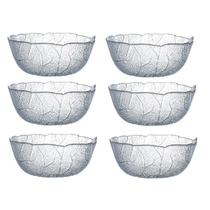 Luminarc Aspen' Ice Cream Salad Fruit Dessert Bowls Diameter 12cm (Pack of 6) -Clear