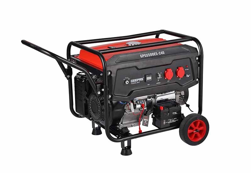 Geepas GPG5500 Petrol Generator – 5.5kW Reliable Power Source for Home, Business, and Outdoor Use