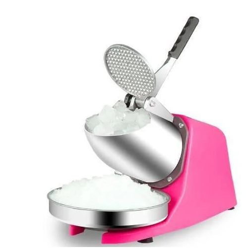 Shaved Ice Machine Snow Cone Machine Ice Crusher with Stainless Steel Blade Kitchen Electric for Shaved Ice and Snow Cone- Multicolor