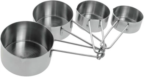 Kitchencraft Stainless Steel Measuring Cups Spoons (4-piece Set) - Silver
