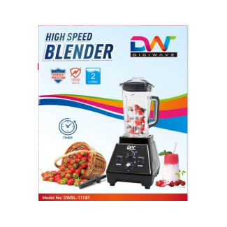 Digiwave DW-BL1118T 2.0L 1800W Commercial Blender - Black