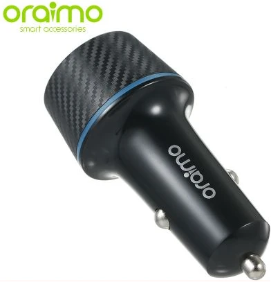 Oraimo Car Charger 2-In-1 Lightning & Micro USB Cable - Black