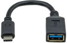 USB C to USB A Female Cable - Black