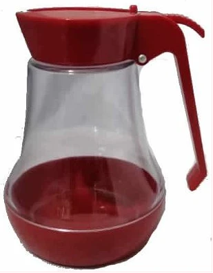 Plastic Sugar Dispenser Storage jar- Red