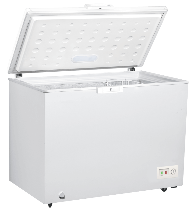 Beko 316L Chest Freezer, Single Door  w/ Sliding Glass, Light, Inside Condenser, Lock, BCF3316 UK KE - White