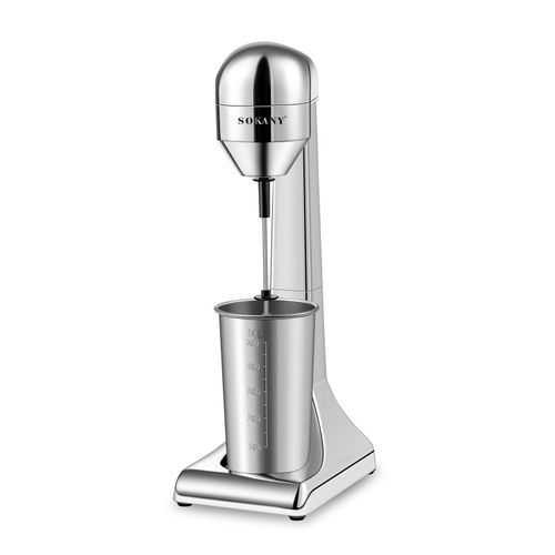 Sokany Commercial Milkshake Maker Machine Stainless Steel Drink Mixer Milkshake Machine Tea Shop Special Mixer Milk Foam Tea Snowstorm Machine (Single Spindle with 500ml 1 cup)- Silver