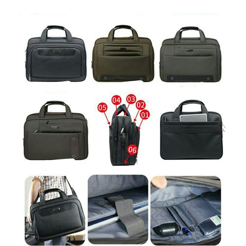 16 Inch, Laptop Briefcase Business Office Bag Water Resistant Durable Shoulder Messenger Bag- Multi-colour.