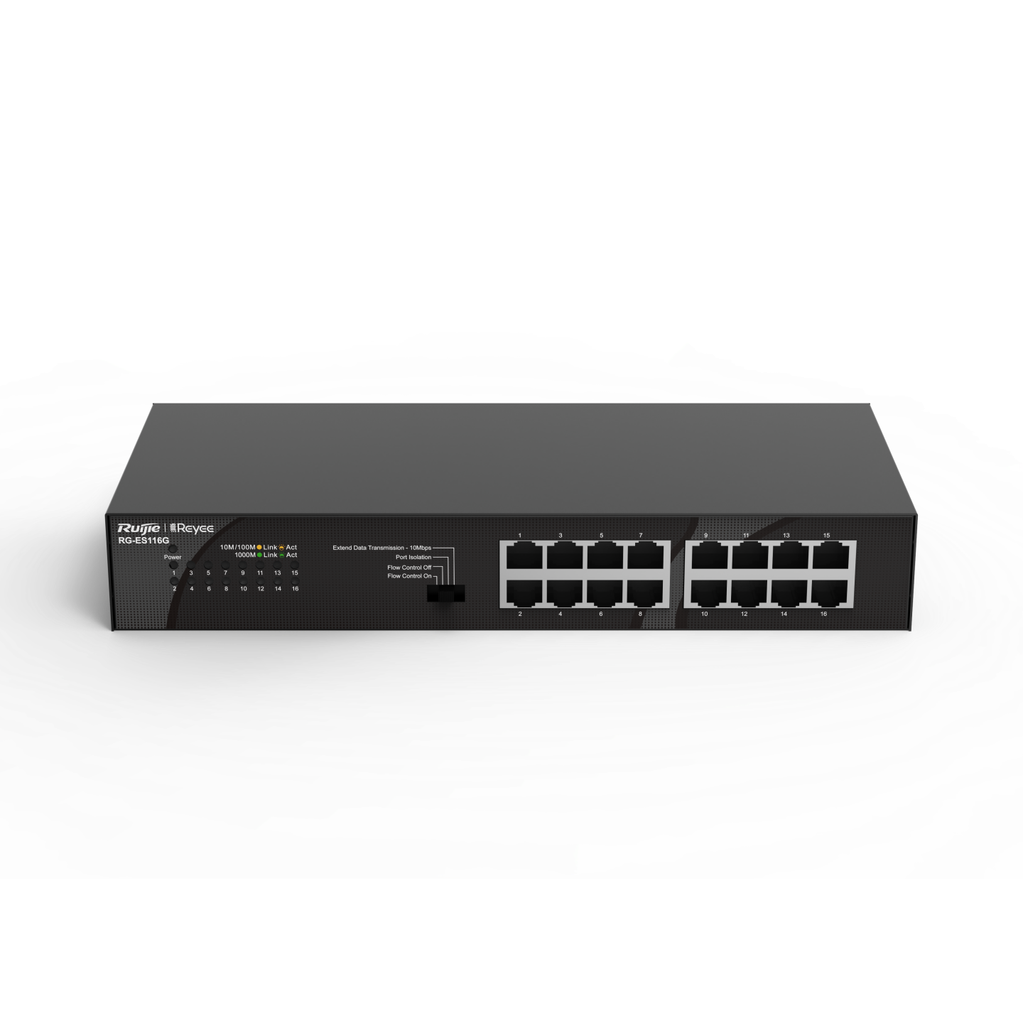Ruijie Reyee RG-ES116G Cloud Managed Switch, Intelligent PoE Management, High-Speed Data Transfer