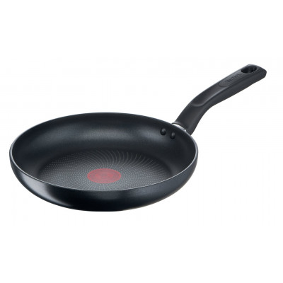 TEFAL 24cm Total Induction Frypan, Non-Stick Cookware, Thermo-Signal, Titanium Partials, 100% Safe Frying Pan, Black, Aluminium, G1520444