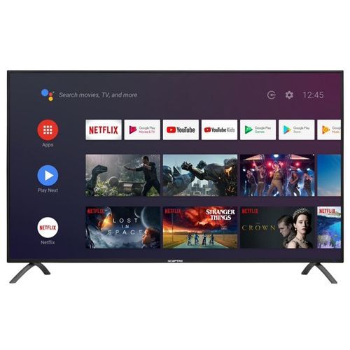 Sky 55'' 4K Android Smart HDR Digital Satelite LED TV - Black
