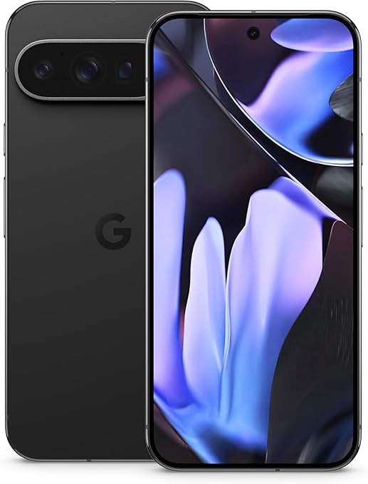 Google Pixel 9 Pro 16GBRAM 256GB Storage, Android Smartphone with Gemini, Triple Rear Camera System, 24-Hour Battery, and 6.3" Super Actua Display, Black