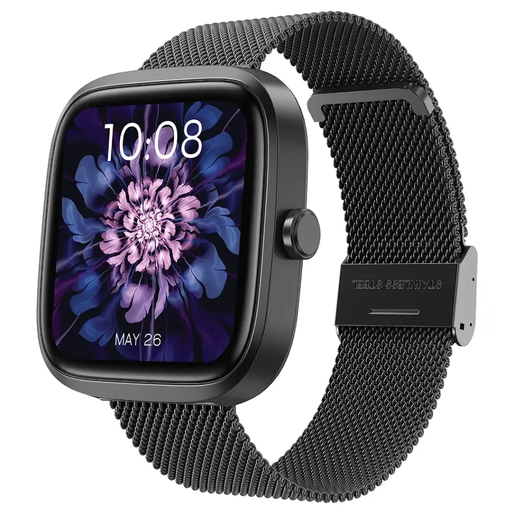 Porodo SKWER Smartwatch 1.72 Inch HD Display / Smart Connectivity / Smart Watch 230mAh Battery / Voice Assistant Support / Heart Rate / Bluetooth Calling / Camera Shutter / Sleep & Stress Management -