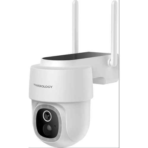 Powerology Wireless Outdoor Camera With Solar Panel Works Tilt Camera Technology - Outdoor Camera Future of Security