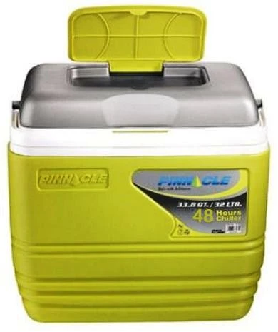 Pinnacle Insulated Water Cooler Ice Chiller Box 10L - Lemon Green