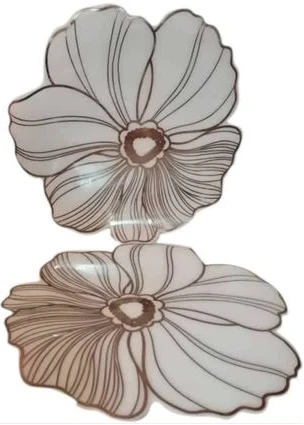 6 Pieces Of Plastic Placemats Table Mats For Dining Table Set, White