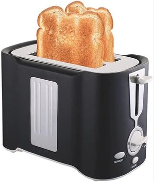 Dsp Light Food 2 Slice Electric Breakfast Bread Toaster Oven -Black, White
