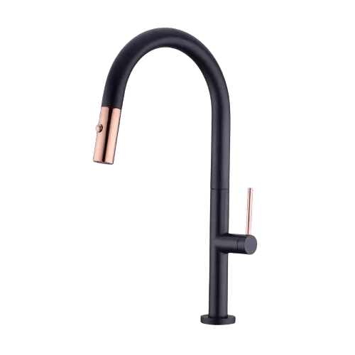 Newmatic T08MF-BG Kitchen Flexi Mixer Tap - Black