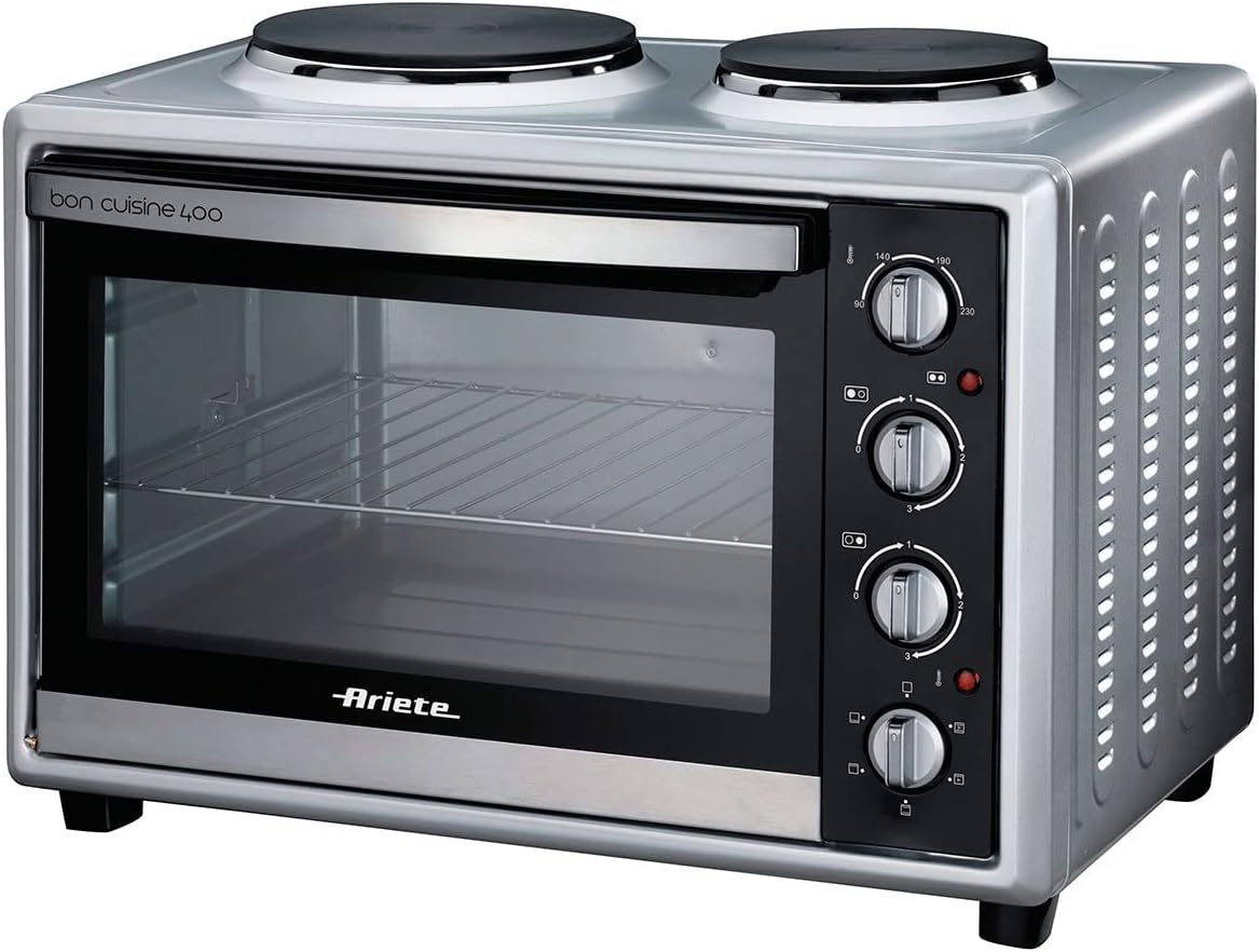 Ariete Bon Cuisine 40L Mini Oven With 2 Hotplates SFO0995 - Silver