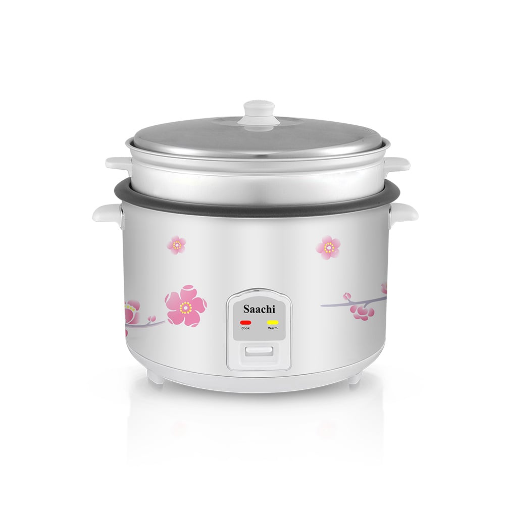 Saachi 2.8-Litres Rice Cooker With Steaming Basket NL-RC-5175-WH