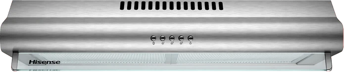 Hisense 60cm Cooker Hood HHO60PASS; Under Cabinet Kitchen Extractor Fan - Silver