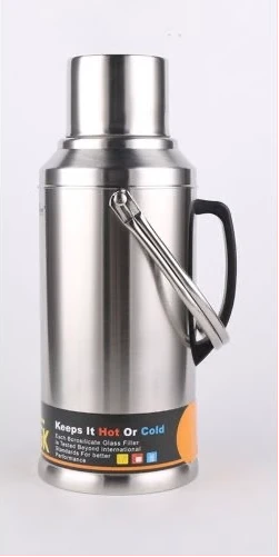 Daydays 3.2L Stainless Steel Vacuum Flask Storage Bottle- Silver
