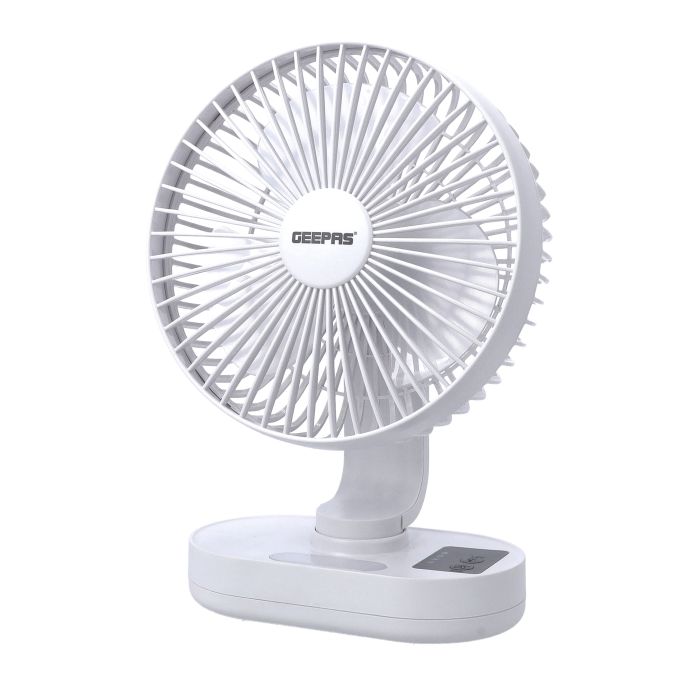 Geepas 8-inch Rechargeable Fan with Night Light, GF21157