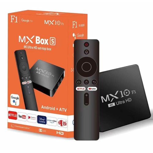 Topleo Android Smart TV Box Decoder MX10 F1 4k60 HDMI 5G Setop Box UHD New Android 13.0 16GB