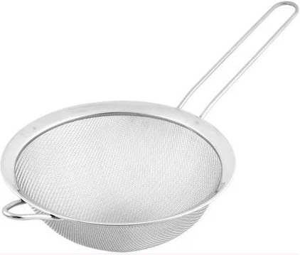 Kitchen Flour Colander Sifter Sieve Oil Mesh Wire Strainer 16cm, Silver