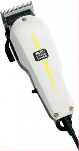 Wahl Super Taper Hair Clipper/ 3 Pin - White