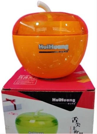Plastic Apple Sugar Bowl Dish Candy Pot - Orange.