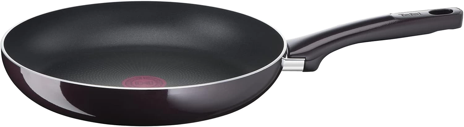 TEFAL Resist Intense 32 cm Non-Stick Aluminium Frypan With Thermo Spot D5220883 – Burgundy