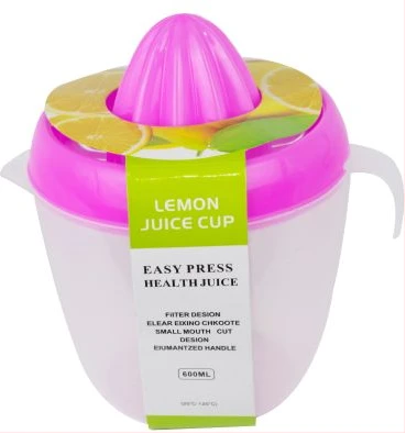 600ml Orange Lemon Squeezer Citrus Juicer jug Container - Multi-colours.