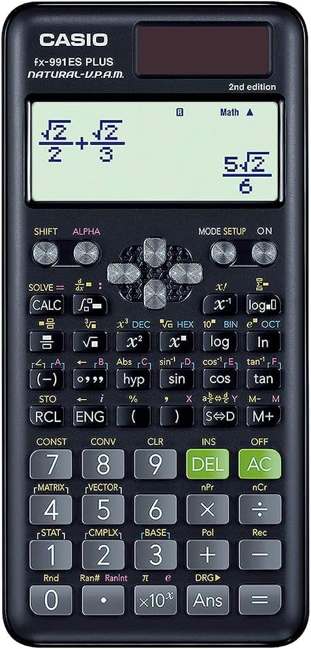 Casio FX-991ES Plus-2nd Edition Original Scientific Calculator, Black