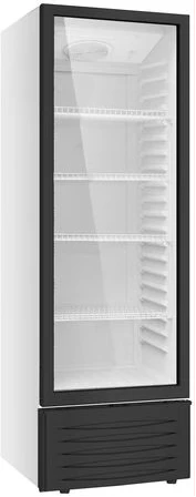 Venus 300-Litre Single Display Cooler VUSC300; Vertical Display Chiller, Single Door Showcase Refrigerator - Black