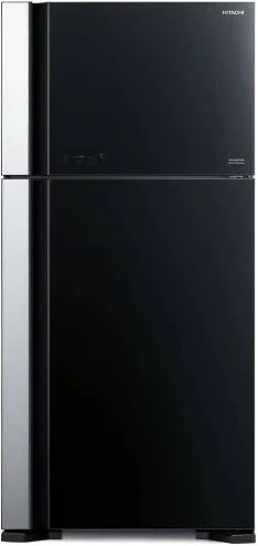 Hitachi 700 - Litres Double door Refrigerator Inverter Compressor RVG800PUN7GBK - Glass Black